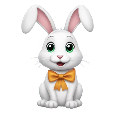 Birthday rabbit sticker