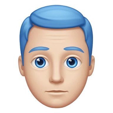 John Handy with blue eyes sticker