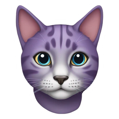 Cat-purpel sticker