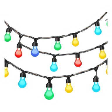 Christmas lights sticker