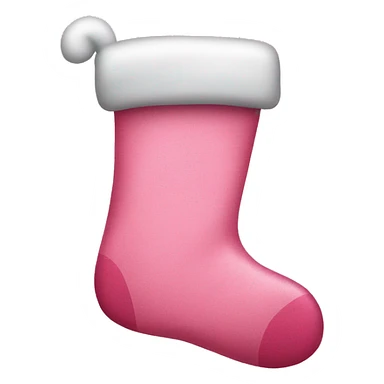 Pink Christmas stocking that says sarah on it  sticker