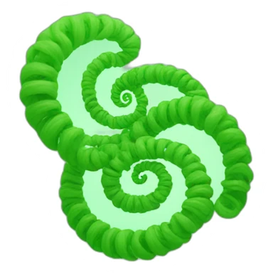 green spirals spirulin sticker