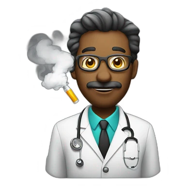 Dr.Smoke in vape shop sticker