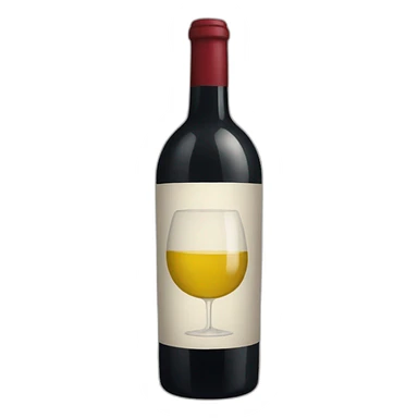Bouteille de vin sticker