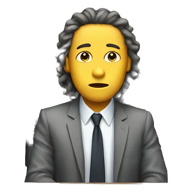 alone in office quiet sticker