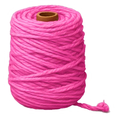 Pink yarn sticker