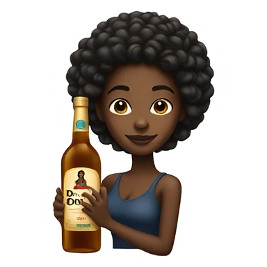 Black girl with Don julio sticker