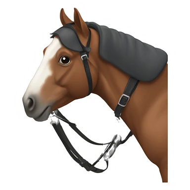 Horse with saddle pad sticker