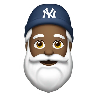 santa wearing yankee shirt sticker