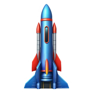 cyberpunk realistic neon rocket-building in space sticker