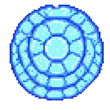bubble, pixel art style sticker