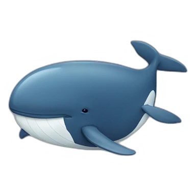whale in a T-shirt sticker