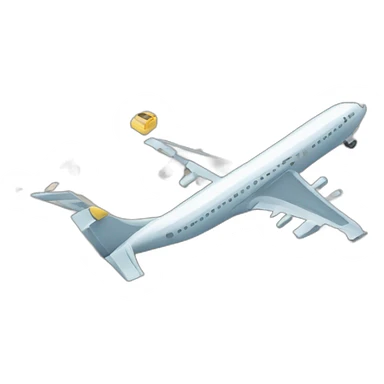 Crash de tour et d'avion sticker