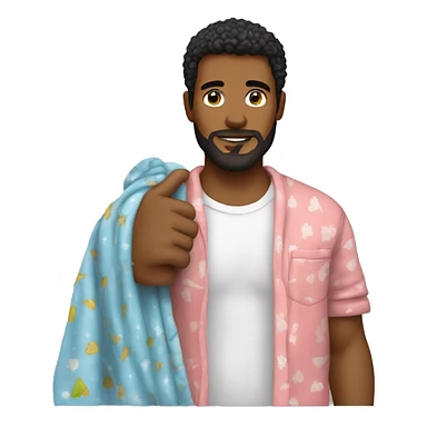 homem com pijama dde tubarão sticker