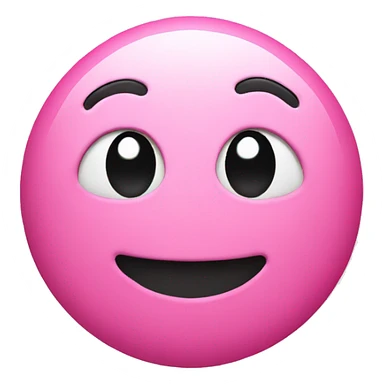 Pink smiley face sticker