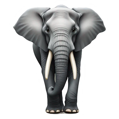 Hyper realistic elephant sticker