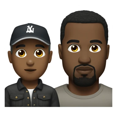 Kanye west and cristiano  sticker