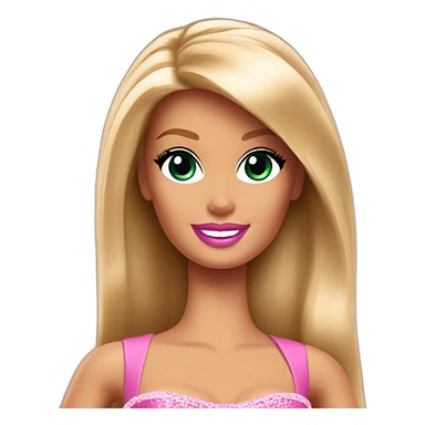 Barbie big b logo sticker