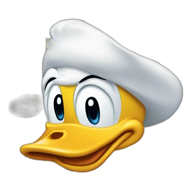 Donald duck money sticker