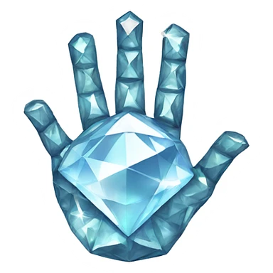 Diamond hand sticker
