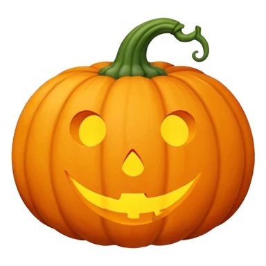 Orange pumpkin with thank you on it sticker