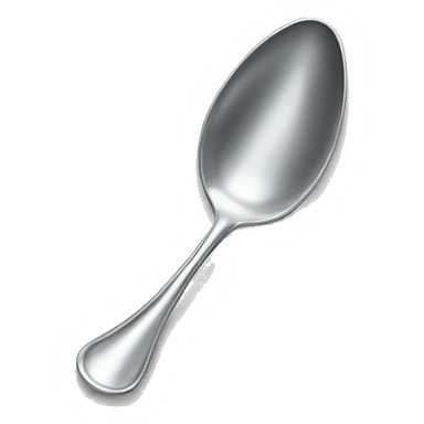 elegant silver spoon sticker