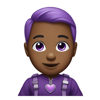 Baby purple heart sticker