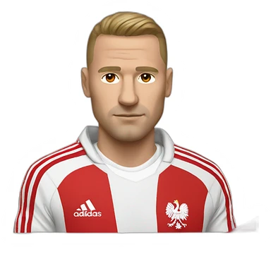 poland hooligan in adidas suit sticker