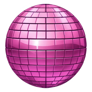Pink disco sticker