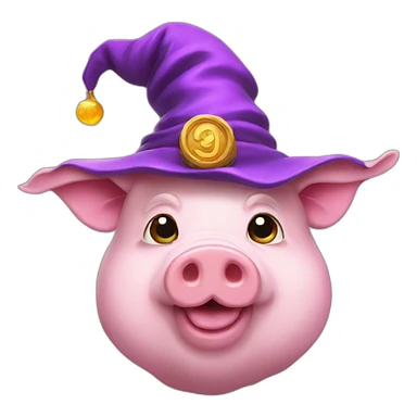 wizard pig sticker