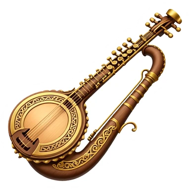 ancient musical instrument sticker