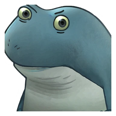 Fantasy blue creature sticker