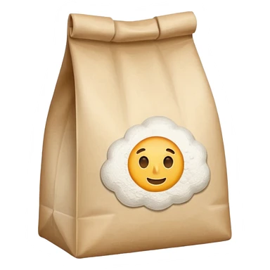 a bag of flour sticker