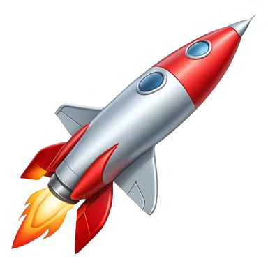 aesthetic red rocket sticker