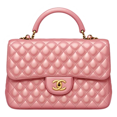 chanel pink pearl bag gold hardware sticker