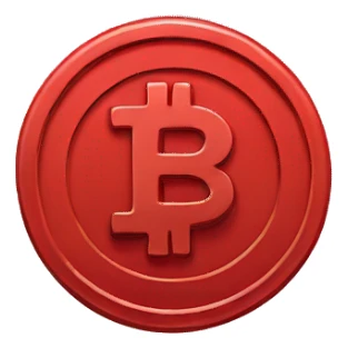 red coin  sticker