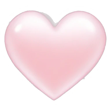 light pink heart with big white sparkles sticker
