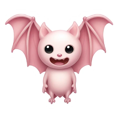 light pink bat  sticker