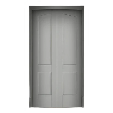 One light gray wooden open door sticker