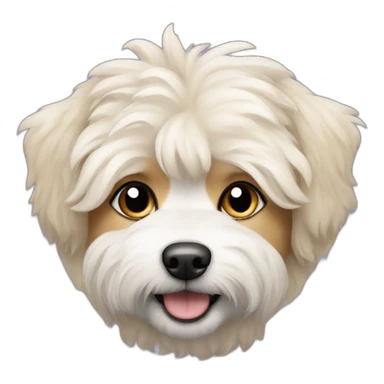 blonde eskipoo dog sticker