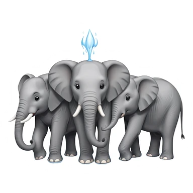 elephant  family  sticker