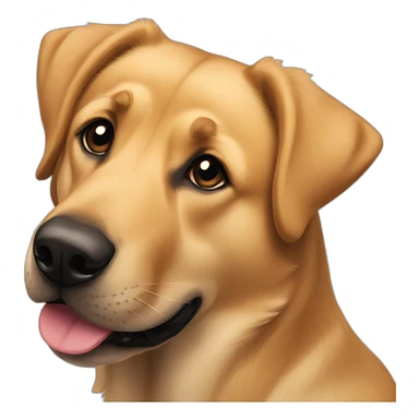 Labrador retriever an d german Shepard mix sticker