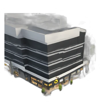 grand black shopping center sticker