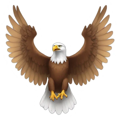 Eagle spread wings sticker