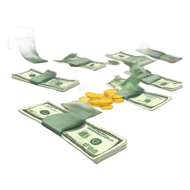 Pounding on the table with cash sticker