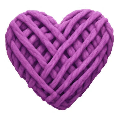 Cookie heart with yarn sticker