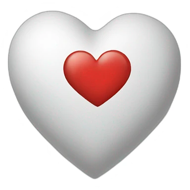 heart white sticker