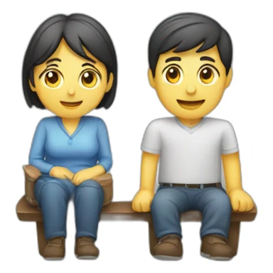 help-support-couple sticker