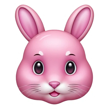  crystallized bunny pink sticker