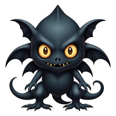 A dark and gloomy and spooky Fakémon-creature sticker